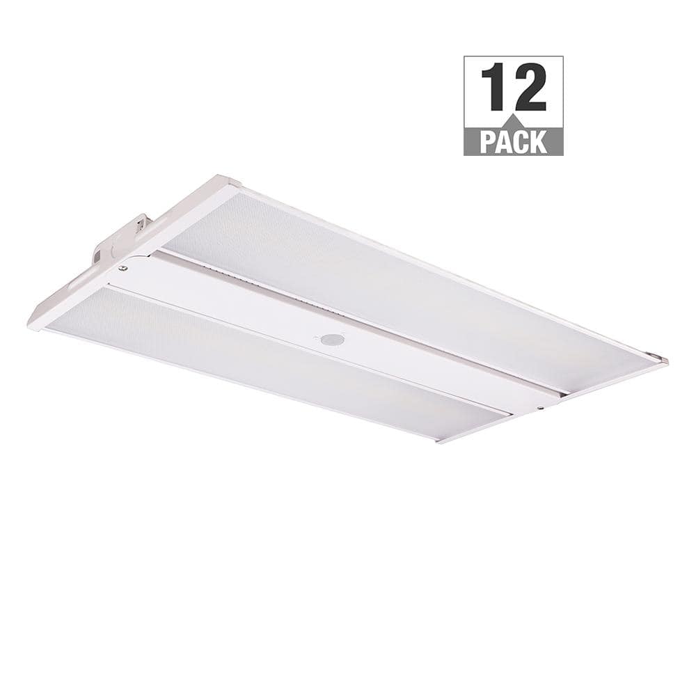 12-Pack 2 ft. 400-Watt Equivalent Thin Profile LED Dimmable White High Bay Light 4000K 5000K 31,500LM Workshop Garage price history on PriceWatchPro