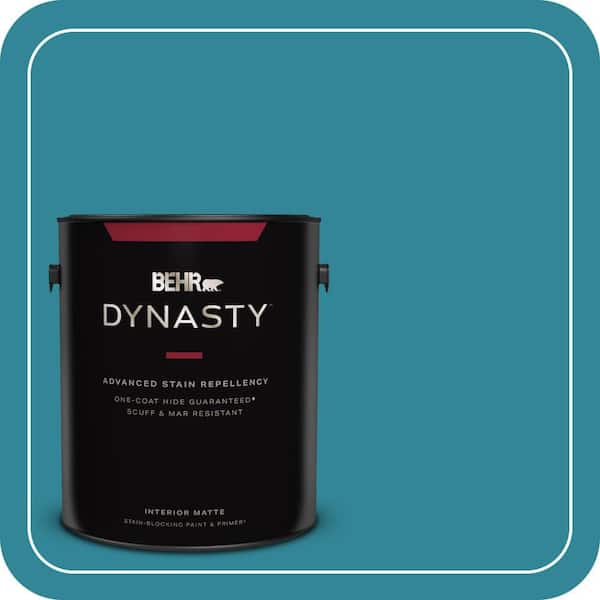 BEHR DYNASTY 1 gal. #M470-6 Precious Stone One-Coat Hide Matte Interior Stain-Blocking Paint & Primer