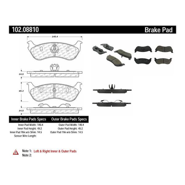 Centric Parts Disc Brake Pad Set 2002-2005 Ford Explorer V6 V8