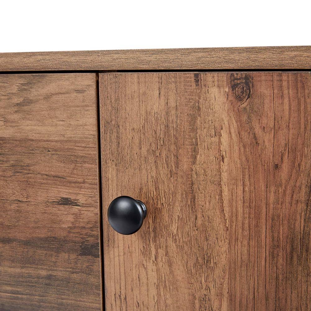Brooklyn 59'' Brown Acacia Sideboard with Metal Legs