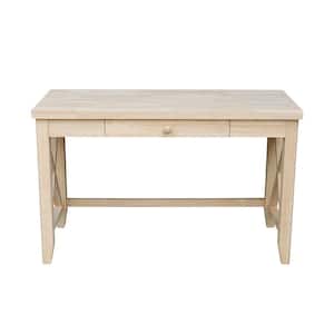 Unfinished Solid Wood 48 in. W Hampton Writing Desk