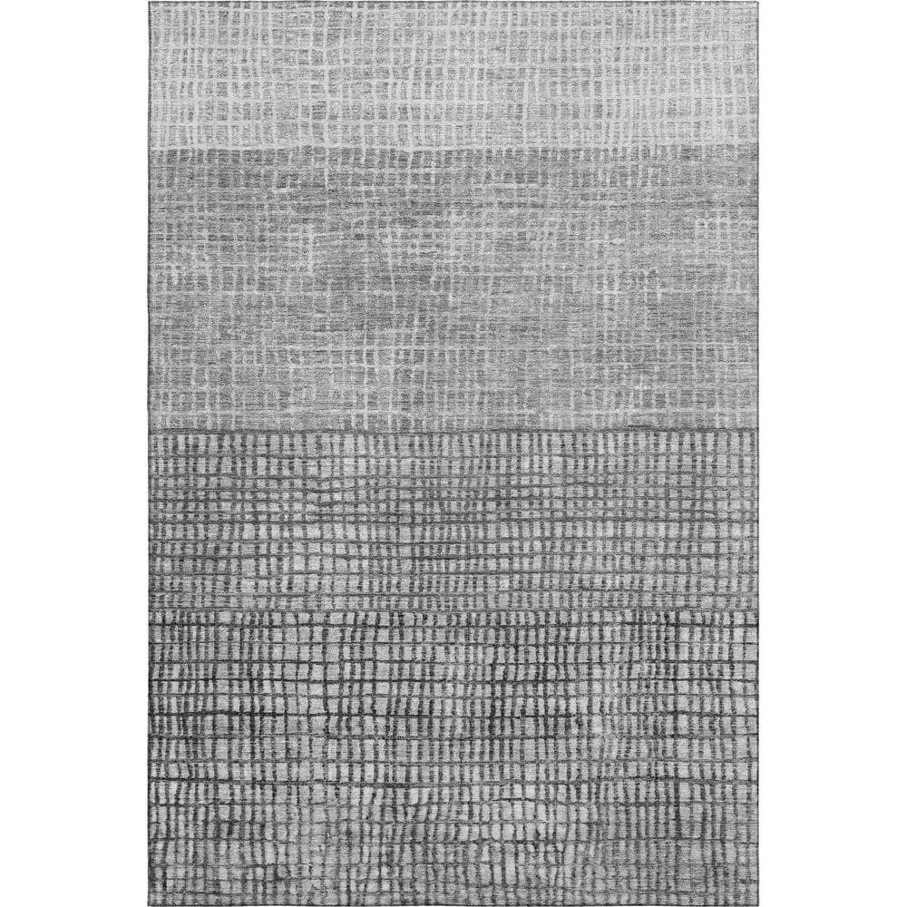 Mayfield Premium Machine Washable Abstract AMF1831 Gray 9 ft. x 12 ft. Area Rug price history on PriceWatchPro