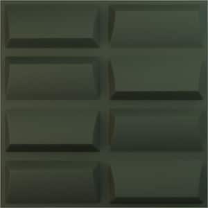 19 5/8 in. x 19 5/8 in. Robin EnduraWall Decorative 3D Wall Panel, Satin Hunt Club Green (Covers 2.67 Sq. Ft.)
