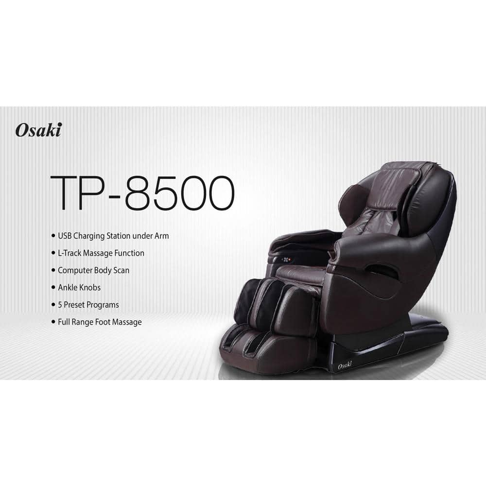 Pro series brown faux on sale leather reclining massage chair