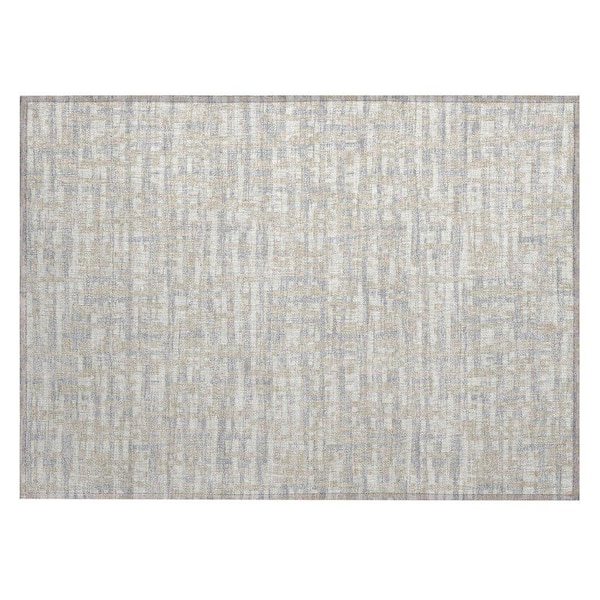 Chantille Machine Washable Indoor/Outdoor Abstract ACN1060 Beige 1 ft. 8 in. x 2 ft. 6 in. Area Rug