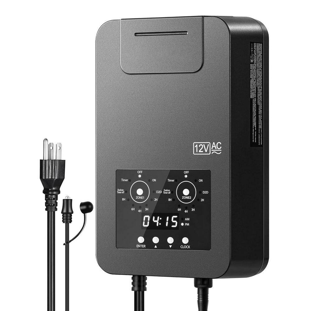 300W Low Voltage Landscape Lighting Transformer with Timer Photocell Sensor 2 Zone Weatherproof Outdoor price history on PriceWatchPro