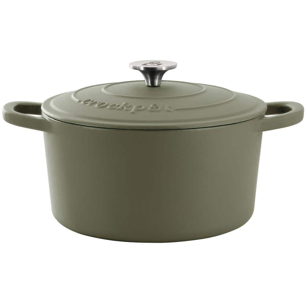 Crock-Pot Artisan 5 qt. Round Enameled Cast Iron Dutch Oven in