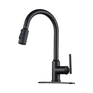 Single Handle Pull Down Sprayer Kitchen Faucet with Advanced Spray in Oil Rubbed Bronze