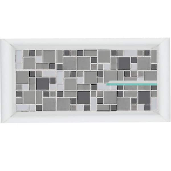 American Bath Factory Newport 24 in. x 4 in. x 12 in. Shower Niche in Natural Buff