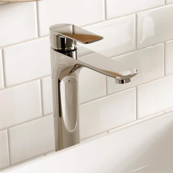 Kayes Single Handle Single Hole Vessel Bathroom Faucet with Matching Pop-Up Drain in Chrome