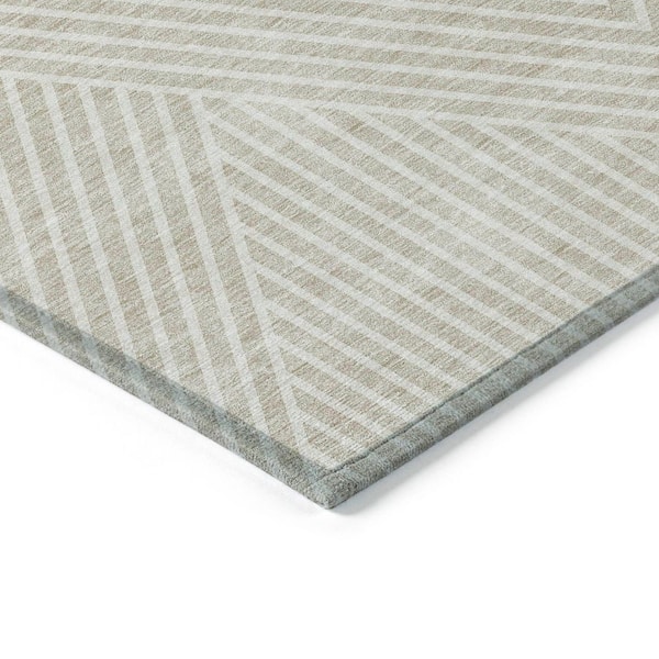 Chantille Machine Washable Indoor/Outdoor Abstract ACN937 Beige 5 ft. x 7 ft. 6 in. Area Rug