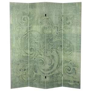 6 ft. Tall Siren Song Canvas 3-Panel Room Divider