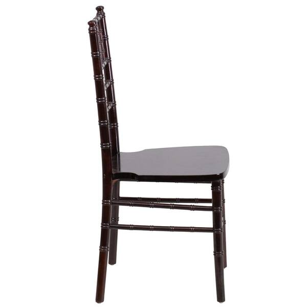 Walnut Wood Chiavari Chairs (Set of 2)