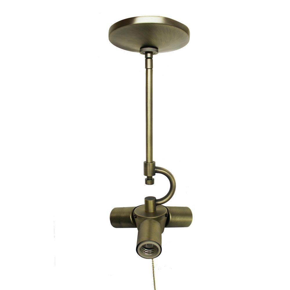 Industra 3-Light Antique Brass Fabric Pendant Design Pendant Light(No Bulbs) price history on PriceWatchPro