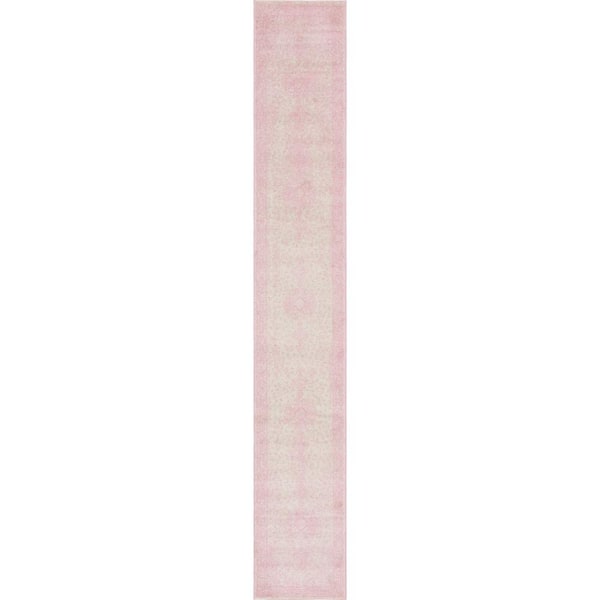 Unique Loom Bromley Midnight Pink 2 ft. x 13 ft. Runner Rug