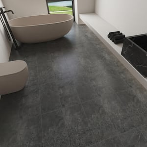 Italian Metalia Porcelain 12 in. x 24 in. x 9mm Flooring and Wall Tile - Black (7 PCS/Case, 14 sq. ft./Case)