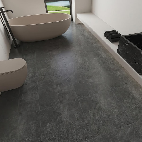 Italian Metalia Porcelain 12 in. x 24 in. x 9mm Flooring and Wall Tile Pallet - Black (35PCS, 70 sq. ft.)
