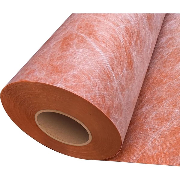 Waterproof Membrane 325 sq. ft. Roof Tile Underlayment PE Fabric for Shower Walls Bathroom Floors Sauna Room