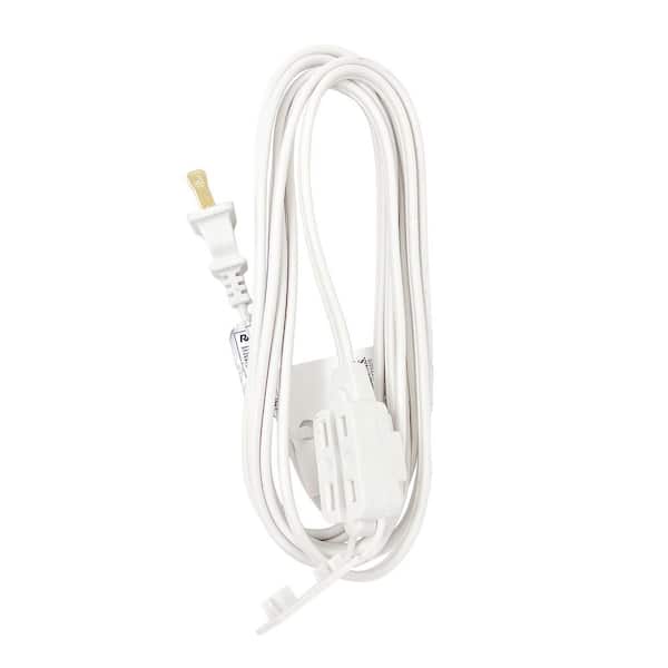 12 ft. 16 / 2 SPT-2 Indoor Extension Cord with Straight Plug, White