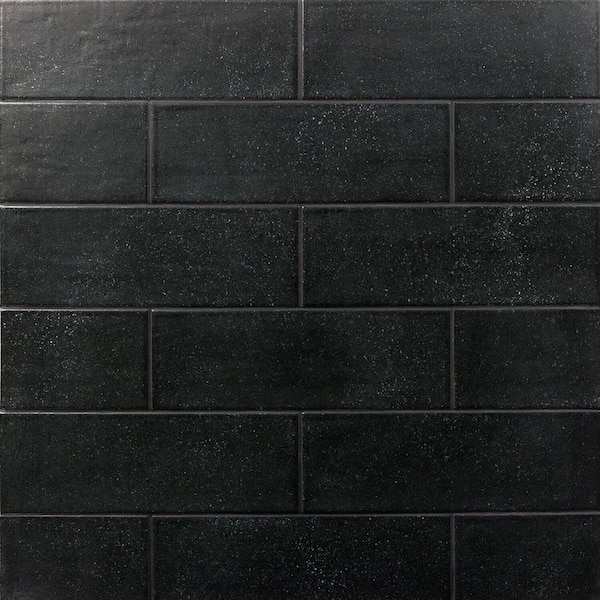 Ivy Hill Tile Piston Camp Black Rock 4 in. x 12 in. Matte Ceramic Subway Wall Tile (34-piece 10.97 sq. ft. / box)