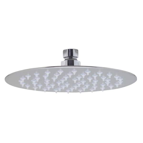 ALFI BRAND 1-Spray 8 in. Single Ceiling Mount Fixed Rain Shower Head in Brushed Stainless Steel