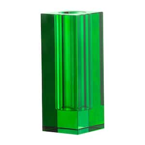 Green Glass Decorative Vase