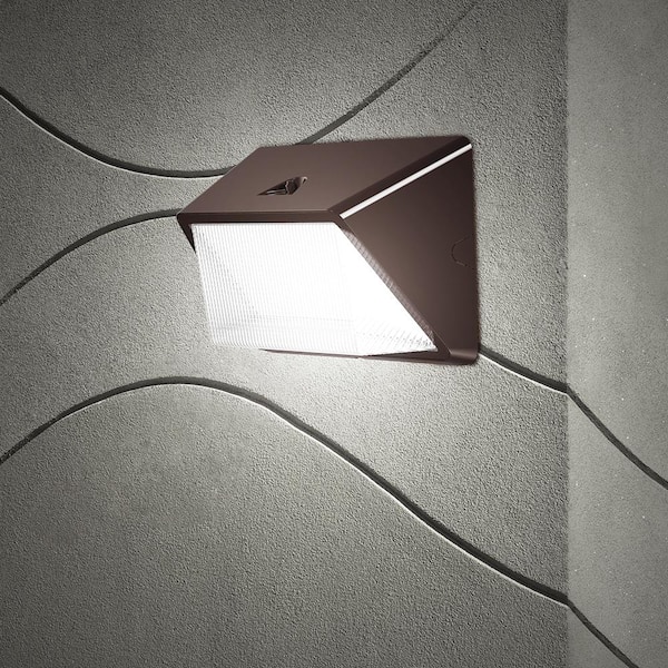 Buy 675Watt Equivalent Integrated LED Bronze Commercial Refractor Wall