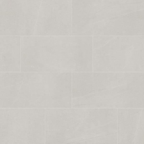 Bellevue White 12 in. x 24 in. Matte Porcelain Limestone Look Floor and Wall Tile (14 sq. ft./Case)