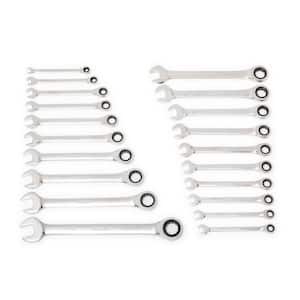 72-Tooth Ratcheting SAE/MM Combination Wrench Set (20-Piece)