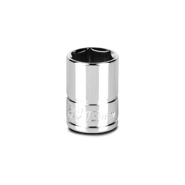 Capri Tools 1/4 in. Drive 13 mm 6-Point Metric Shallow Socket