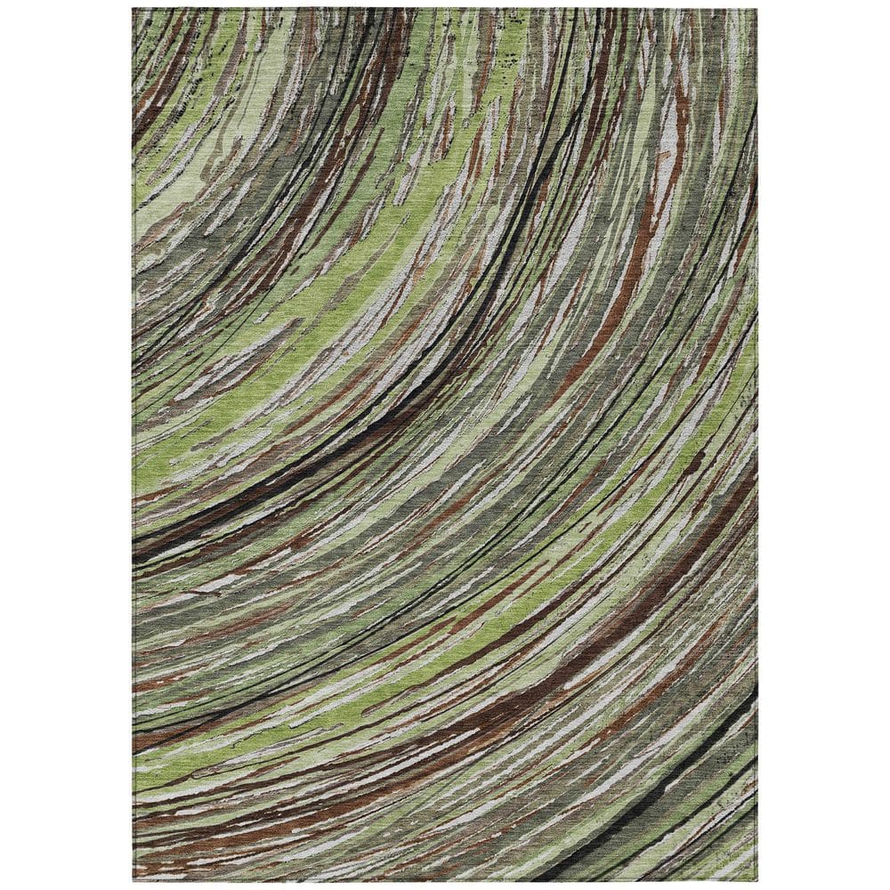Chantille Machine Washable Indoor/Outdoor Abstract ACN2094 Aloe 10 ft. x 14 ft. Area Rug price history on PriceWatchPro