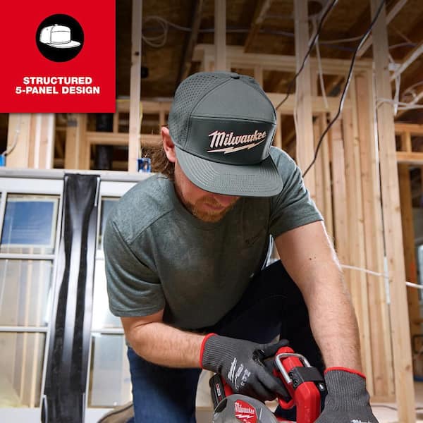 Milwaukee Flat Brim Snapback M771E - The Home Depot