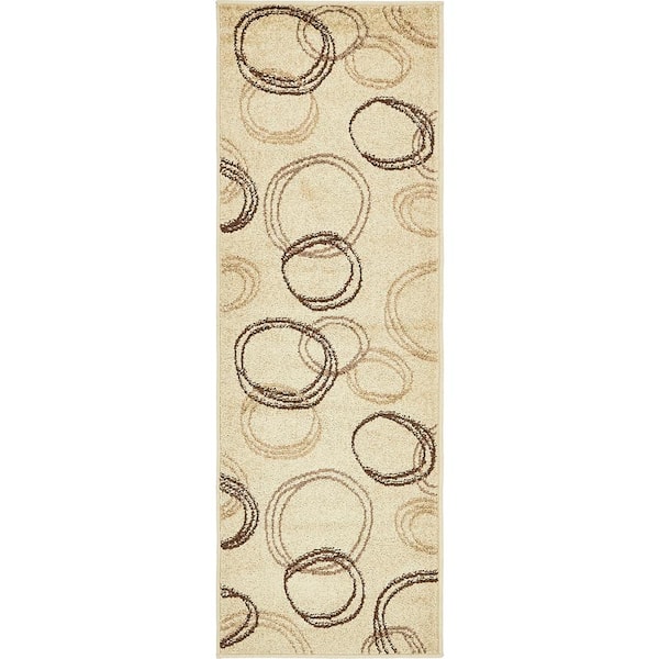 Unique Loom Autumn Cornucopia Beige 2' 0 x 6' 0 Runner Rug