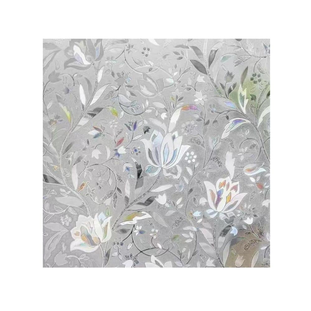 35.43 x 78.74 in. Tulip Pattern Decorative Static Cling Glass Window Film price history on PriceWatchPro