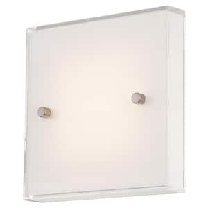 12-Watt Brushed Nickel Integrated LED Wall Sconce