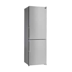 Guardia 23.4 in. Stainless Steel Bottom Freezer Refrigerator Right Swing, 10.8 cu. ft.