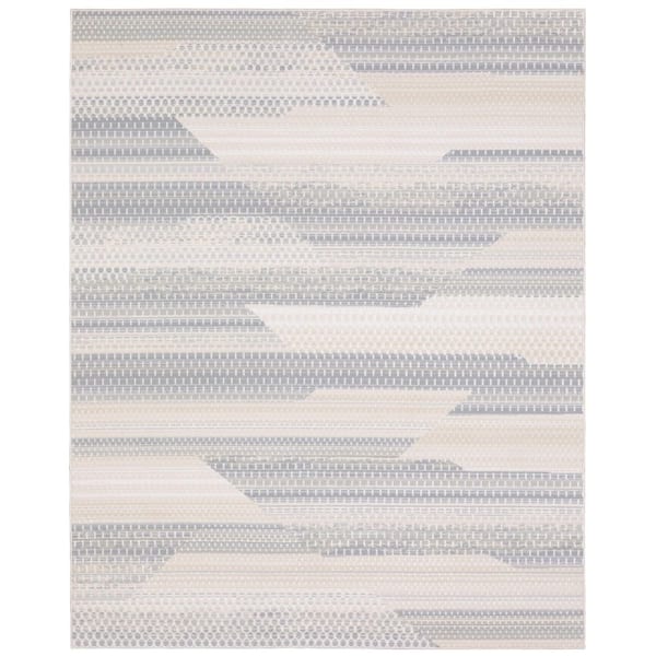 Ramsey 2 ft. x 7 ft. Blue Geometric Area Rug