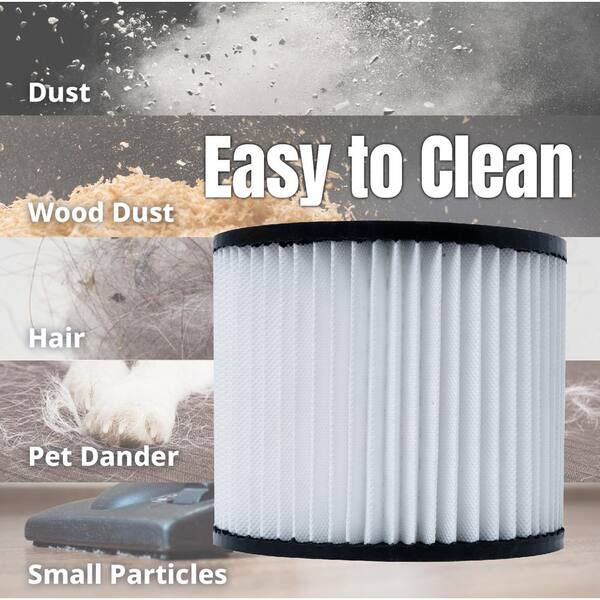 2-Pack HEPA Replacement Filter For Shop-Vac 90398 - Fits 4 Gallon & Smaller Wet/Dry Vacuums