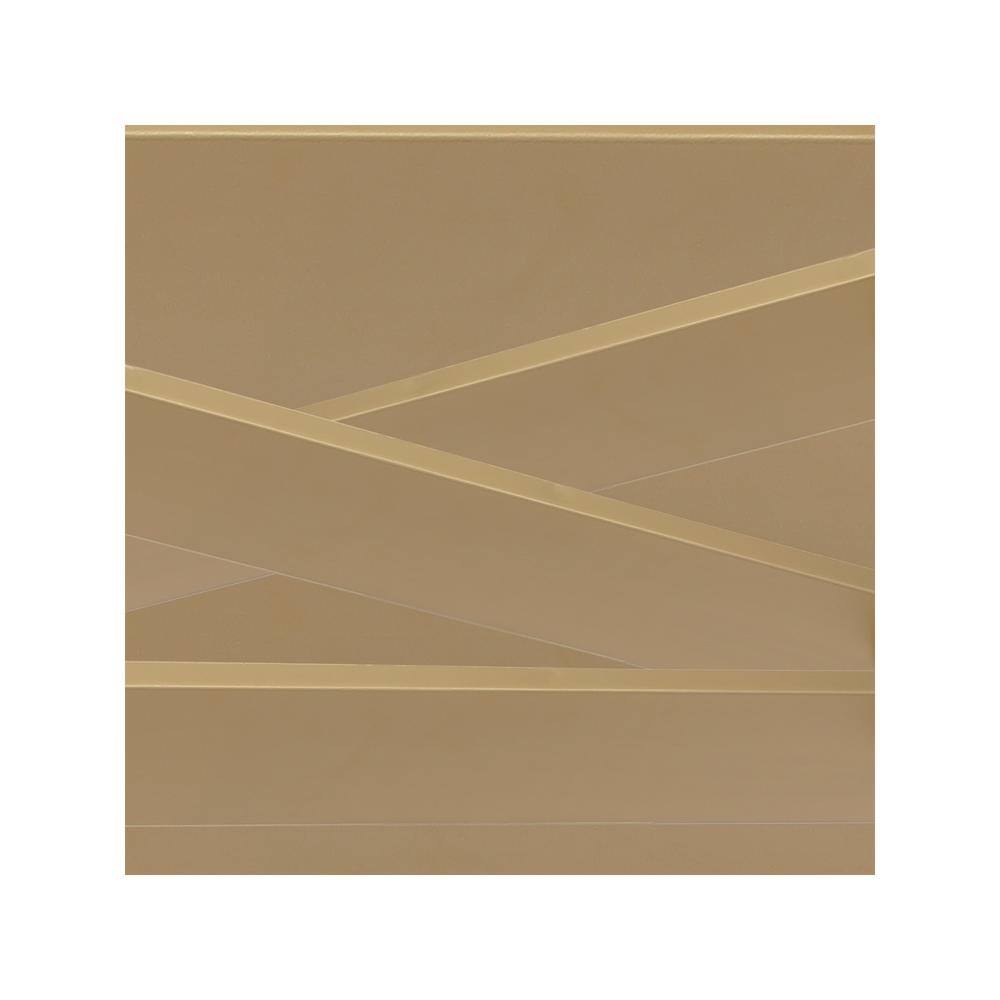 Modern Gold 4-Light Chandelier with Clear Glass Shades