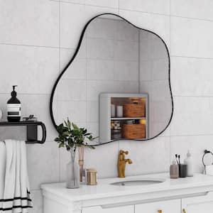 29.5 in. W x 31.5 in. H Irregular Wall Mirror Large Asymmetrical Decorative Mirror for Living Room