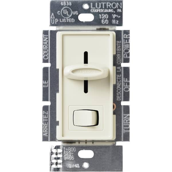 Lutron Skylark Dimmer Switch, with Preset, 1000-Watt Incandescent/Single-Pole or 3-Way, Almond (S-103P-AL)