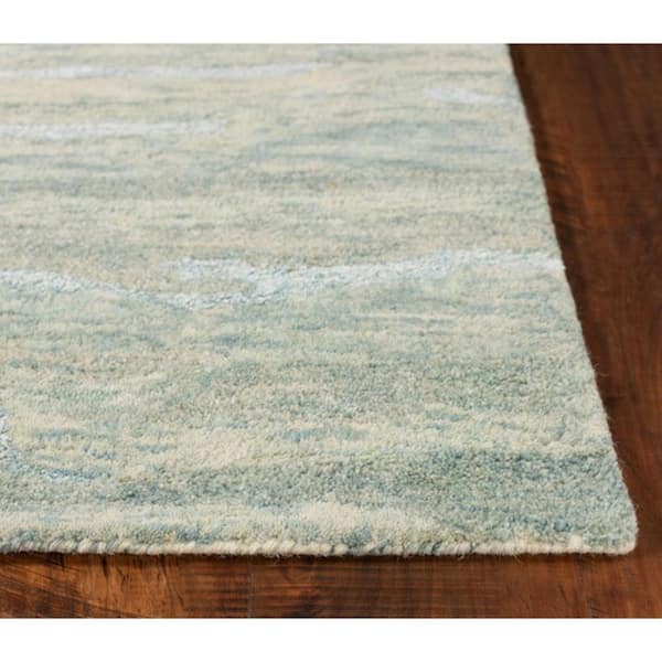 Josephine Seafoam 5 ft. x 7 ft. Rectangle Wool Scatter/Accent Rug