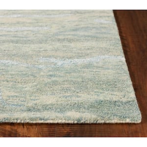 Josephine Seafoam 7 ft. x 9 ft. Rectangle Wool Scatter/Accent Rug