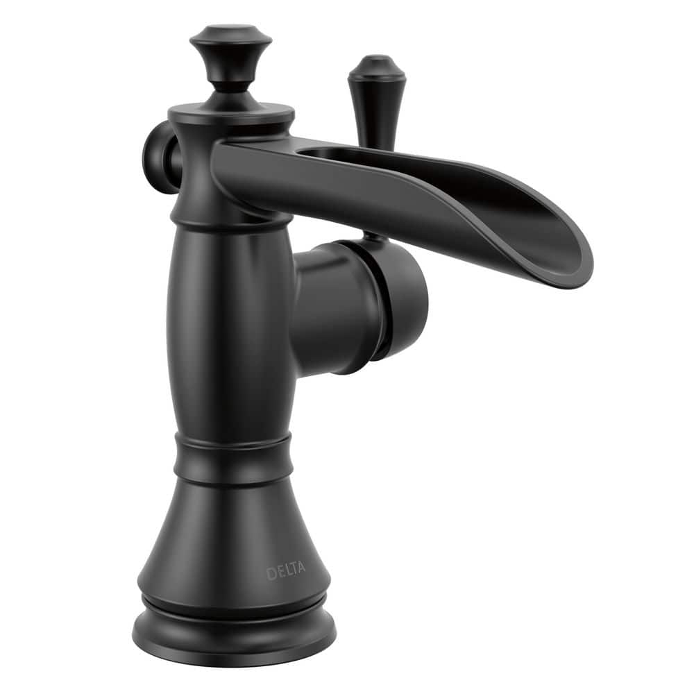 Cassidy Open Channel Spout Single Handle Single Hole Bathroom Sink Faucet in Matte Black price history on PriceWatchPro