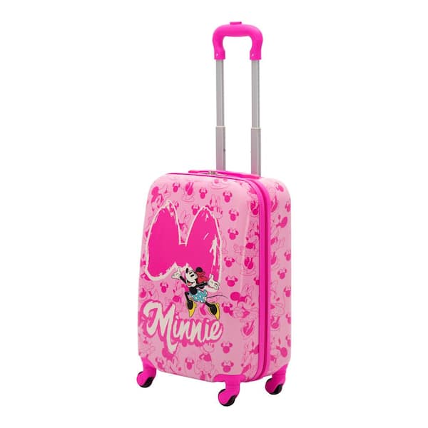 Disney Stitch Kids Suitcase for Girls Foldable Trolley Hand Luggage Bag  Carry On Minnie Mouse Travel Bag with Wheels Cabin Bag Wheeled Bag with  Handle