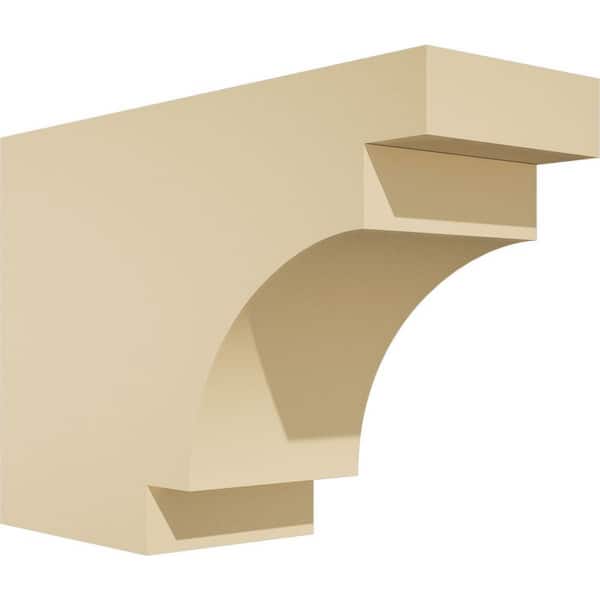 Ekena Millwork Standard Mediterranean 4 in. W x 8 in. H x 12 in. D Signature Urethane Rafter Tail Outlooker
