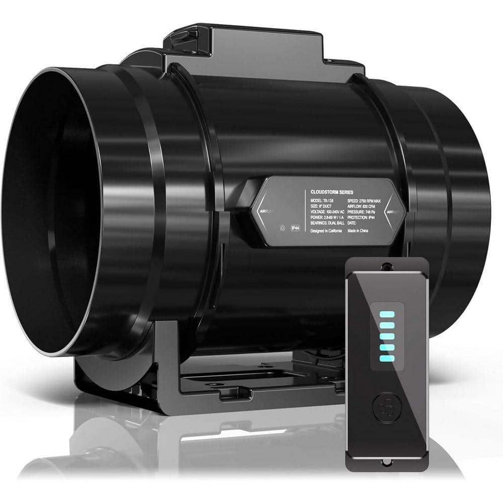KIWDZFU 830 CFM Quiet Energy Efficient DC Motor Ventilation
