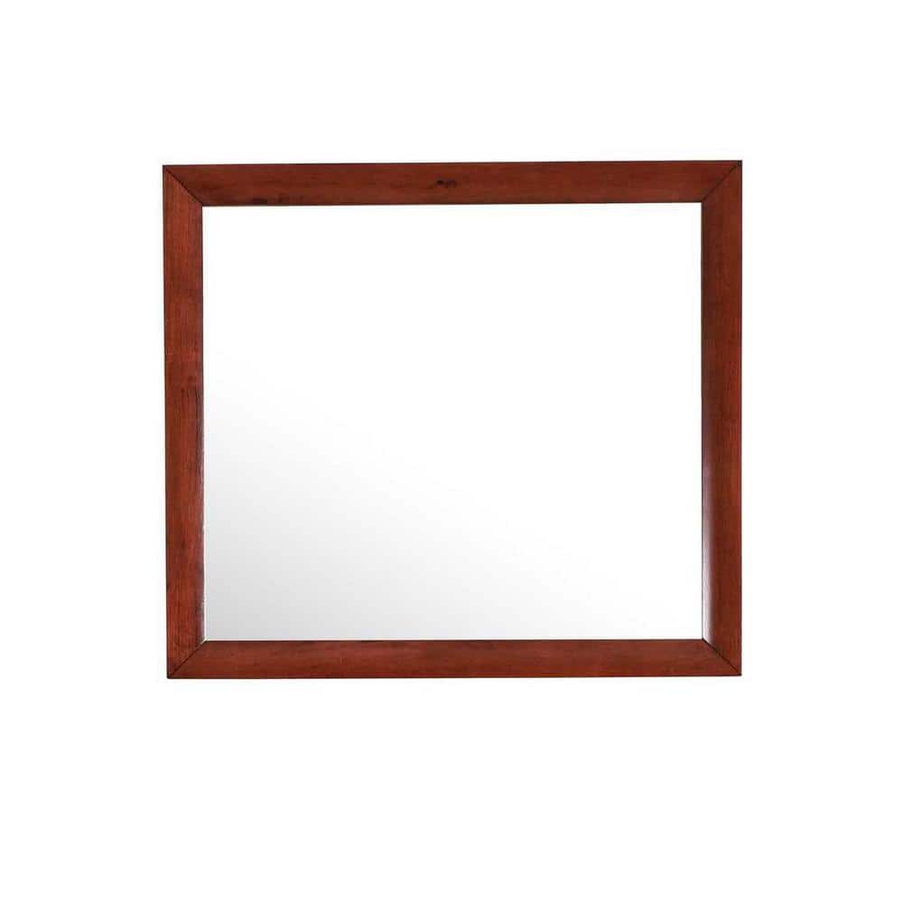 Marilla 35 in. x 39 in. Modern Rectangle Framed Dresser Mirror