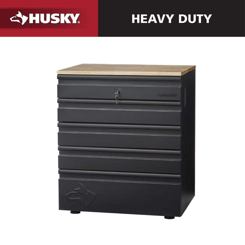 32 in. W x 33 in. H x 21.5 in. D Extra Wide Welded 18-Gauge Steel 5-Drawer Garage Freestanding Cabinet in Black price history on PriceWatchPro