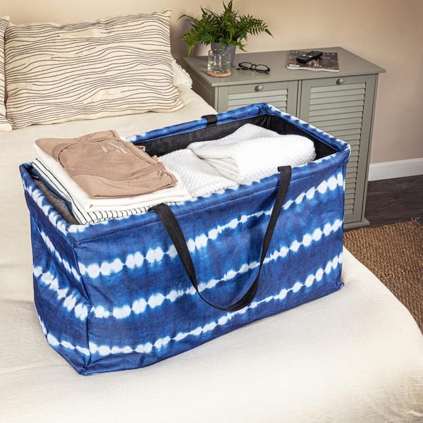 HOUSEHOLD ESSENTIALS Tie Dye Canvas with Vinyl Lining Tote